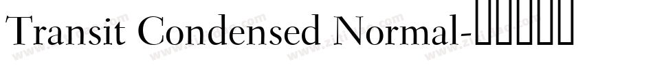 Transit Condensed Normal字体转换